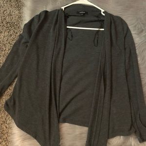 Grey smoke cardigan